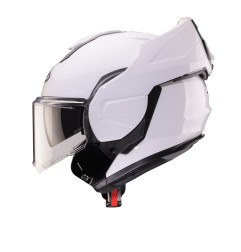 CABERG KASK SZCZĘKOWY FLIP-BACK (SZCZĘKA DO TYŁU) MODEL TRIP SOLID KOLOR BIAŁY POŁYSK ROZMIAR L (PINLOCK W ZESTAWIE)
