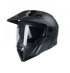 KENNY RACING KASK DUAL ADVENTURE MODEL EXTREME SOLID MATT BLACK KOLOR CZARNY ROZMIAR L (59 - 60 CM)