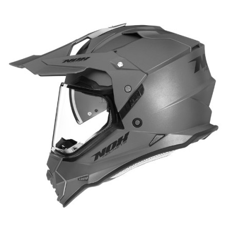 NOX KASK OFFROAD / TRAIL DUOSPORT (DUAL) N312 SOLID Z SZYBKĄ I BLENDĄ KOLOR TYTANOWT MAT ROZMIAR L