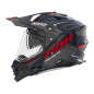 NOX PROMOCJA KASK OFFROAD / TRAIL DUOSPORT (DUAL) N312 VAPOR Z SZYBKĄ I BLENDĄ KOLOR NIEBIESKI/CZARNY/CZERWONY ROZMIAR S