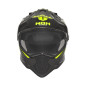 NOX PROMOCJA KASK OFFROAD / TRAIL DUOSPORT (DUAL) N312 VAPOR Z SZYBKĄ I BLENDĄ KOLOR CZARNY/ZÓŁTY FLUO MAT ROZMIAR XS