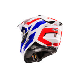 CABERG 2026 KASK OFFROAD / TRAIL / ADVENTURE DUOSPORT (DUAL) TANAMI RANGER KOLOR BIAŁY/CZERWONY/NIEBIESKI ROZMIAR M