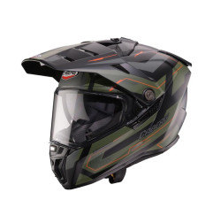 CABERG KASK OFFROAD / TRAIL / ADVENTURE DUOSPORT (DUAL) TANAMI RANGER CZARNY MAT/ZIELONY (KHAKI)/POMARAŃCZOWY KOLOR ROZMIAR M