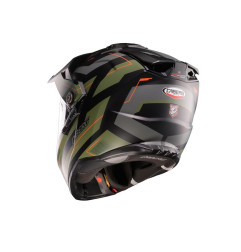 CABERG KASK OFFROAD / TRAIL / ADVENTURE DUOSPORT (DUAL) TANAMI RANGER CZARNY MAT/ZIELONY (KHAKI)/POMARAŃCZOWY KOLOR ROZMIAR L