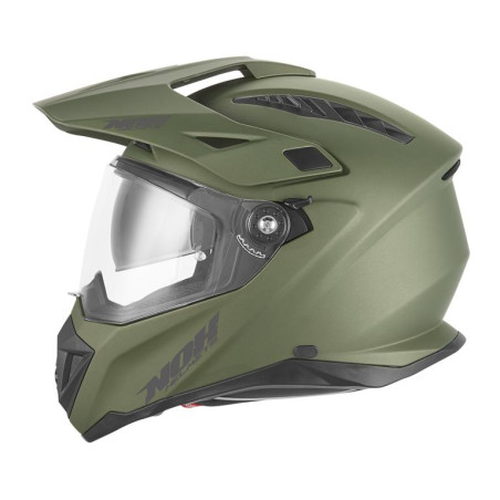 NOX KASK OFFROAD / TRAIL DUOSPORT (DUAL) N350 SOLID Z SZYBKĄ I BLENDĄ KOLOR ZIELONY (KHAKI) MAT ROZMIAR M