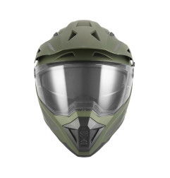 NOX KASK OFFROAD / TRAIL DUOSPORT (DUAL) N350 SOLID Z SZYBKĄ I BLENDĄ KOLOR ZIELONY (KHAKI) MAT ROZMIAR XL