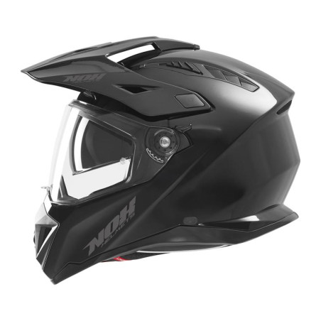 NOX KASK OFFROAD / TRAIL DUOSPORT (DUAL) N350 SOLID Z SZYBKĄ I BLENDĄ KOLOR CZARNY POŁYSK ROZMIAR L