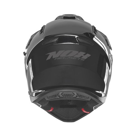 NOX KASK OFFROAD / TRAIL DUOSPORT (DUAL) N350 SOLID Z SZYBKĄ I BLENDĄ KOLOR CZARNY POŁYSK ROZMIAR XL
