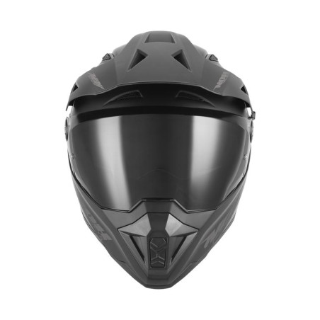 NOX KASK OFFROAD / TRAIL DUOSPORT (DUAL) N350 SOLID Z SZYBKĄ I BLENDĄ KOLOR CZARNY MAT ROZMIAR L