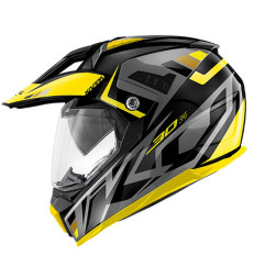 KAPPA KASK KV30 EVO GRAYER DUAL OFF ROAD Z SZYBĄ I BLENDĄ KOLOR CZARNY MAT/SZARY/ŻÓŁTY ROZM. S/56 ( HOMOLOGACJA ECE 22R06 )