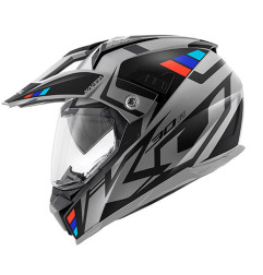 KAPPA KASK KV30 EVO GRAYER DUAL OFF ROAD Z SZYBĄ I BLENDĄ KOLOR SZARY MAT/CZARNY ROZM. XS/54 ( HOMOLOGACJA ECE 22R06 )