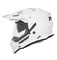 NOX KASK OFFROAD / TRAIL DUOSPORT (DUAL) N312 SOLID Z SZYBKĄ I BLENDĄ KOLOR BIAŁY POŁYSK ROZMIAR M