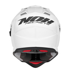 NOX KASK OFFROAD / TRAIL DUOSPORT (DUAL) N312 SOLID Z SZYBKĄ I BLENDĄ KOLOR BIAŁY POŁYSK ROZMIAR XL