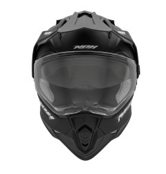 NOX KASK OFFROAD / TRAIL DUOSPORT (DUAL) N312 SOLID Z SZYBKĄ I BLENDĄ KOLOR CZARNY MAT ROZMIAR S