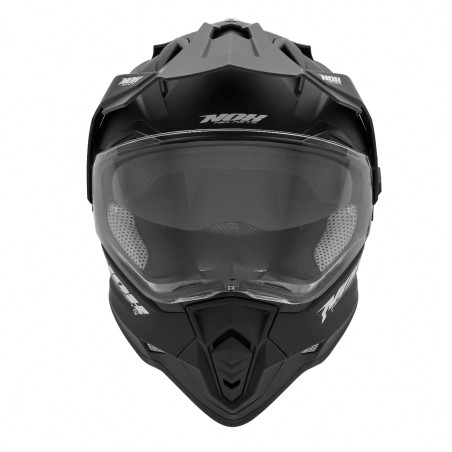 NOX KASK OFFROAD / TRAIL DUOSPORT (DUAL) N312 SOLID Z SZYBKĄ I BLENDĄ KOLOR CZARNY MAT ROZMIAR XXL