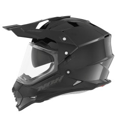 NOX KASK OFFROAD / TRAIL DUOSPORT (DUAL) N312 SOLID Z SZYBKĄ I BLENDĄ KOLOR CZARNY POŁYSK ROZMIAR XL