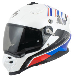 SCORPION KASK DUAL ENDURO / ADVENTURE ADF-9000 AIR DESERT WHITE/BLUE/RED KOLOR BIAŁY/NIEBIESKI/CZERWONY ROZMIAR M