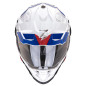 SCORPION KASK DUAL ENDURO / ADVENTURE ADF-9000 AIR DESERT WHITE/BLUE/RED KOLOR BIAŁY/NIEBIESKI/CZERWONY ROZMIAR M