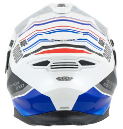 SCORPION KASK DUAL ENDURO / ADVENTURE ADF-9000 AIR DESERT WHITE/BLUE/RED KOLOR BIAŁY/NIEBIESKI/CZERWONY ROZMIAR M