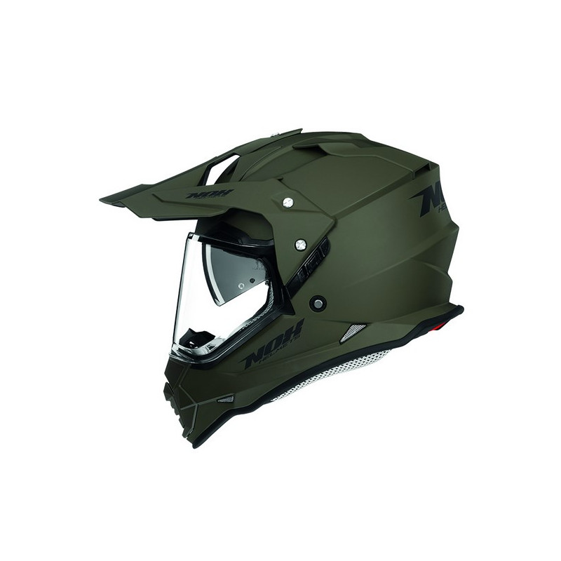 NOX KASK OFFROAD / TRAIL DUOSPORT (DUAL) N312 SOLID Z SZYBKĄ I BLENDĄ KOLOR ZIELONY MAT (KHAKI) ROZMIAR XL