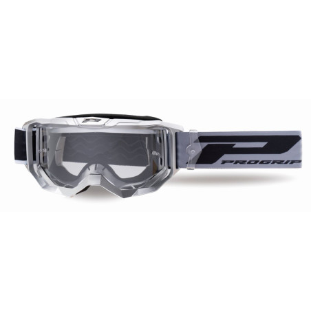 PROGRIP GOGLE PG3300-414 TR VISION KOLOR SREBRNY MAT (SZYBA PG3310 PRZEZROCZYSTA ANTISCRATCH, NO FOG, ANTI UV)
