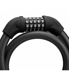 Linka antykradzieżowa, zabezpieczenie rowerowe na szyfr (RKS870-BK) ROCKBROS