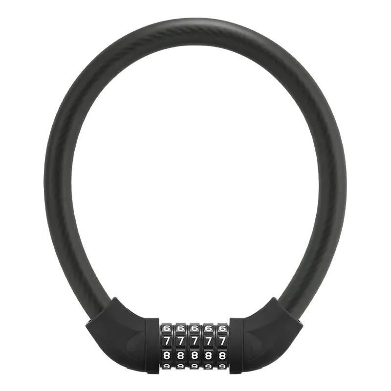 Linka antykradzieżowa, zabezpieczenie rowerowe na szyfr (RKS570-BK) ROCKBROS Linka antykradzieżowa, zabezpieczenie rowerowe na szyfr (RKS570-BK) ROCKBROS