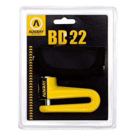 AUVRAY blokada na tarczę BD22 - żółta, średnica bolca 10mm