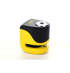 AUVRAY skuterowa blokada na tarczę z alarmem B-LOCK 06 MINI - żółto-czarna, średnica bolca 5,5mm