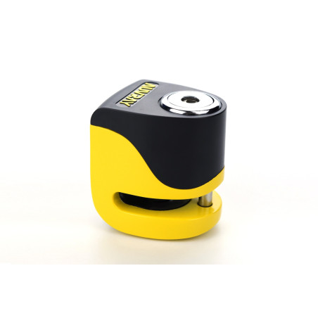 AUVRAY skuterowa blokada na tarczę z alarmem B-LOCK 06 MINI - żółto-czarna, średnica bolca 5,5mm