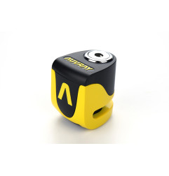AUVRAY skuterowa blokada na tarczę z alarmem B-LOCK 06 MINI - żółto-czarna, średnica bolca 5,5mm