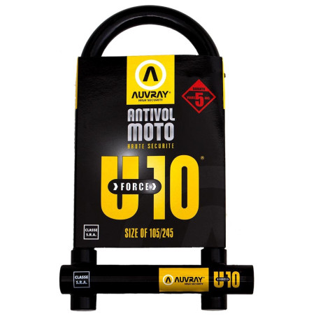 AUVRAY zapięcie U-LOCK U-FORCE 10 - 105 x 245mm, średnica bolca 18mm (klasa S.R.A.)