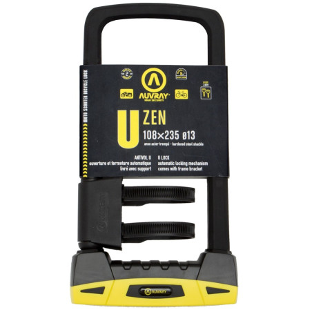 AUVRAY zapięcie U-LOCK U-ZEN (gumowa osłona pałąka) z uchwytem - 108 x 235mm