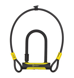 AUVRAY zapięcie U-LOCK U-ROC z linką 100cm - 180 x 245mm, średnica bolca 14mm, średnica linki 12mm