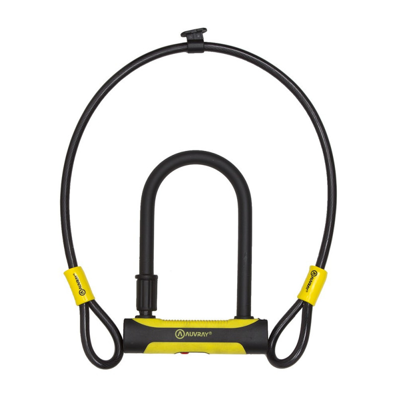 AUVRAY zapięcie U-LOCK U-ROC z linką 100cm - 180 x 245mm, średnica bolca 14mm, średnica linki 12mm AUVRAY zapięcie U-LOCK U-ROC z linką 100cm - 180 x 245mm, średnica bolca 14mm, średnica linki 12mm