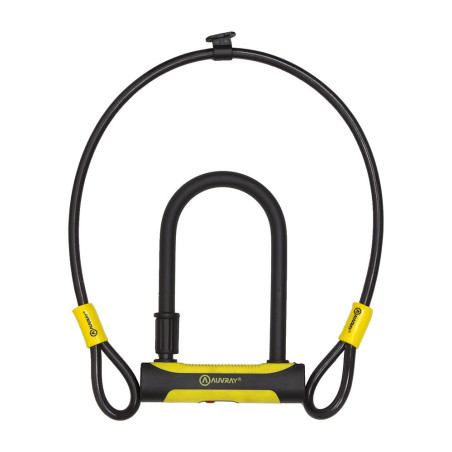 AUVRAY zapięcie U-LOCK U-ROC z linką 100cm - 180 x 245mm, średnica bolca 14mm, średnica linki 12mm