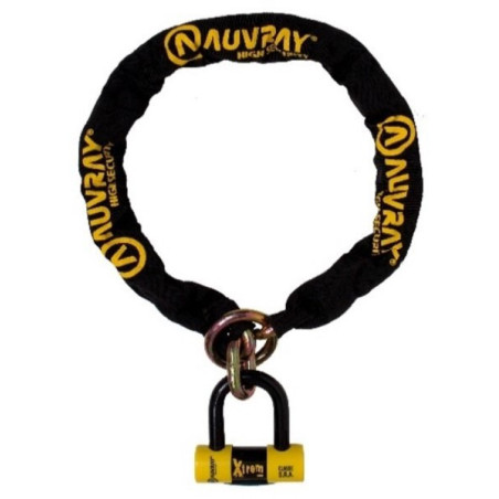 AUVRAY zestaw łańcuch typu lasso z kłódką XTREM MINI - długość 100cm, średnica 13,5mm (klasa S.R.A.)