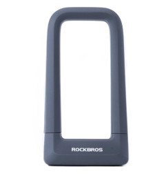 Zabezpieczenie rowerowe, zapięcie rowerowe na klucz, U-LOCK ROCKBROS (RKS626-GR) szary