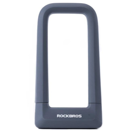 Zabezpieczenie rowerowe, zapięcie rowerowe na klucz, U-LOCK ROCKBROS (RKS626-GR) szary
