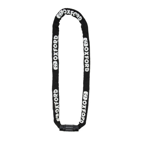OXFORD PROMOCJA ŁAŃCUCH ZABEZPIECZENIE ANTYKRADZIEŻOWE COMBI CHAIN 8MM x 1.5M (OCZKO 8MM) - (ZAMKNIĘCIE NA SZYFR)