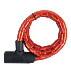 OXFORD PROMOCJA ZABEZPIECZENIE ANTYKRADZIEŻOWE WZMOCNIONE BARIIER ARMOURED CABLE 1.4mx25mm (ZAMKNIĘCIE NA KLUCZ) KOLOR CZERWONY