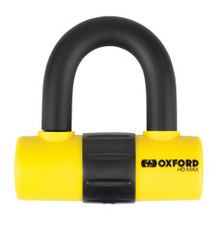 OXFORD ZABEZPIECZENIE ANTYKRADZIEŻOWE KŁÓDKA NA TARCZĘ HAMULCOWĄ HD MAX 14mm KOLOR ŻÓŁTY FLUO