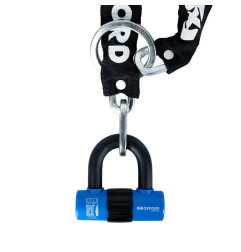 OXFORD PROMOCJA ŁAŃCUCH ZABEZPIECZENIE ANTYKRADZIEŻOWE Z KŁÓDKĄ CHAIN 8, 8mm x 1000mm (ZAMKNIĘCIE NA KLUCZ)