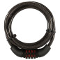 OXFORD ZABEZPIECZENIE ANTYKRADZIEŻOWE (LINKA) COMBI6 COMBINATION LOCK ZAMEK NA SZYFR 6MM X 1500MM KOLOR CZARNY