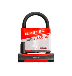 BIKETEC SEQR ZABEZPIECZENIE U-LOCK KŁÓDKA 180MM X 260MM, 3KLUCZE, JARZMO 16MM