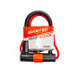 BIKETEC SEQR ZABEZPIECZENIE U-LOCK Z LINKĄ ROZMIAR: LINKA 10MM, 1,2M Z KŁÓDKA 180MM X 260MM, 3KLUCZE, JARZMO 16MM