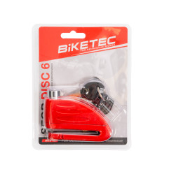 BIKETEC SEQR BLOKADA TARCZY HAMULCOWEJ- BOLEC/TRZPIEŃ 16MM, ROZMIAR: 98,5MM X 53,6MM, 3KLUCZE,