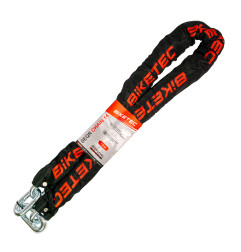 BIKETEC SEQR ŁAŃCUCH 1,5M, OCZKO 14MM, CZARNA OTULINA