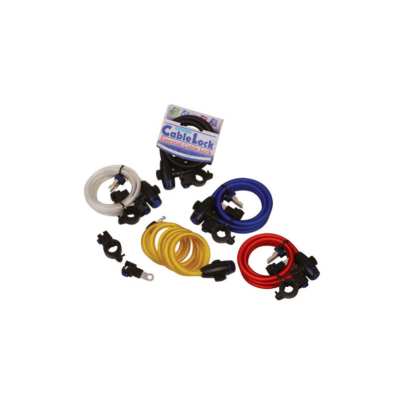 OXFORD LINKA CABLE LOCK Z ZAMKNIĘCIEM DŁUGOŚĆ 1.8M X 12MM KOLOR CIEMNY BS