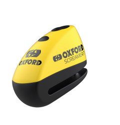 OXFORD BLOKADA TARCZY HAMULCOWEJ Z ALARMEM MODEL SCREAMER XA7, TRZPIEŃ 7MM, KOLOR CZARNY/ŻÓŁTY FLUO (STARY KOD: LK280)